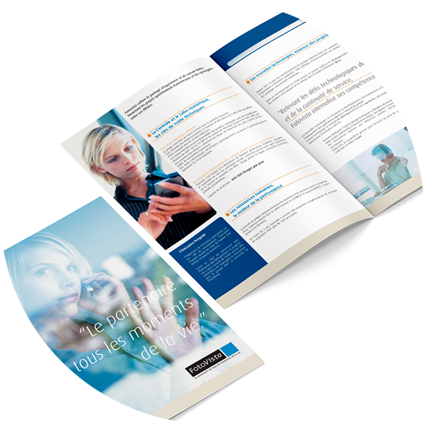 Conception de plaquette instutionnelle ou commerciale