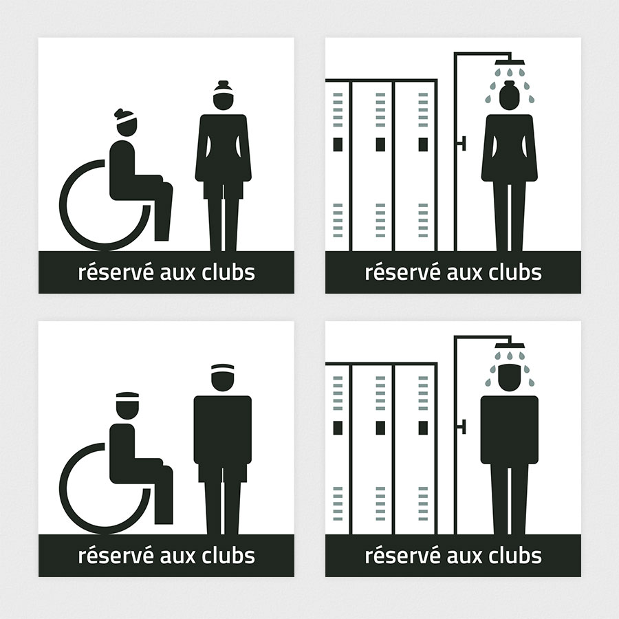 Concpetion des panneaux de signalétique pour un complexe sportif de boxe